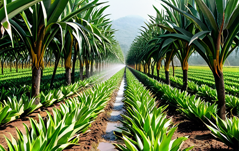 자원순환 경제 모델과 기술 발전 - **Prompt:** A modern Vietnamese farm showcasing an integrated VAC (Vườn-Ao-Chuồng)