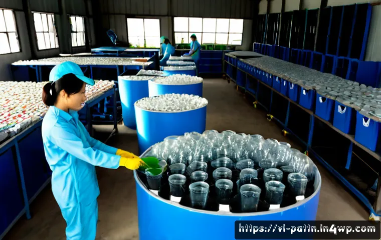 Home 30 자원순환 경제 모델의 미래 전망 - Photorealistic circular economy future in Vietnam, a clean modern recycling and repair hub in Ho Chi...